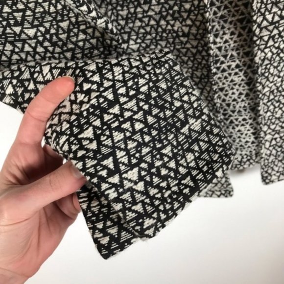 Christopher & Banks Black & White Geometric Print Coat - Picture 5 of 8